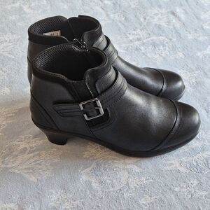 Bioheels By Orthofeet Leather Ankle Boots Women's 8.5W